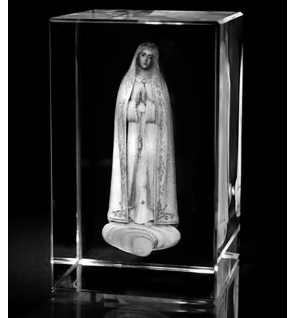 3D skleněný dárek | Panna Maria luxusní edice